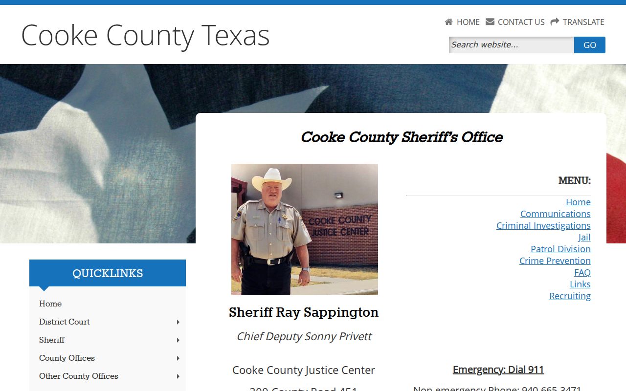 Cooke County sheriff's office